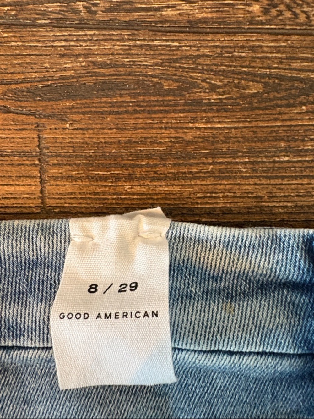 Good American Good Legs Skinny Jeans Indigo Distressed Size 8/29 NWT - Picture 5 of 8